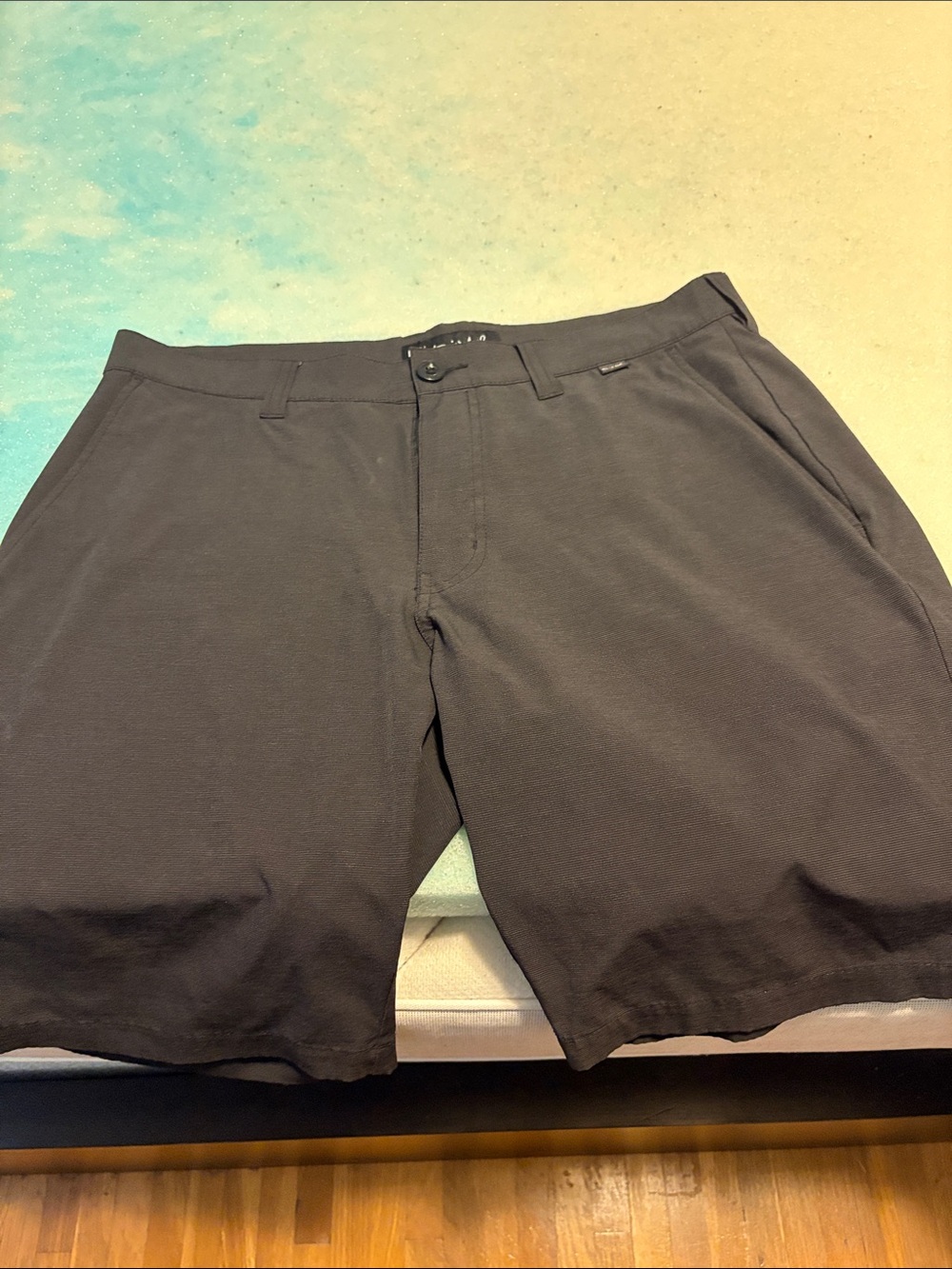 Travis Mathew Black Men's Flat Front Golf Shorts